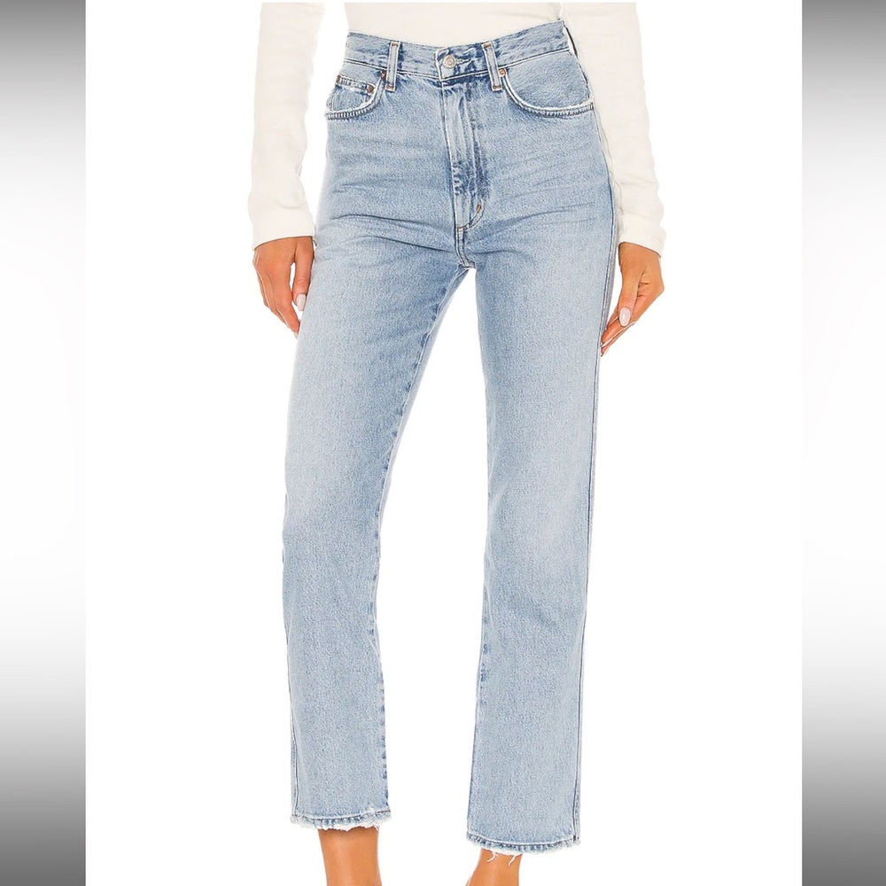 AGOLDE Pinch Waist High Rise Kick in Riptide Size 29